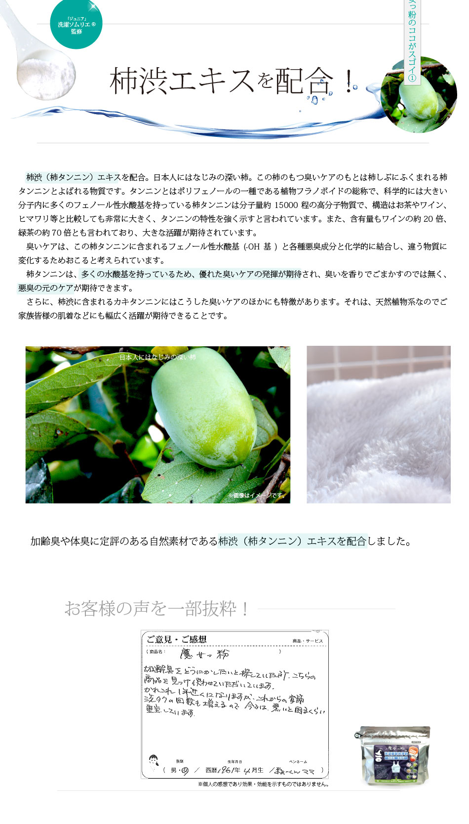 魔女っ粉 洗濯補助洗浄剤 加齢臭 体臭 部屋干し 用